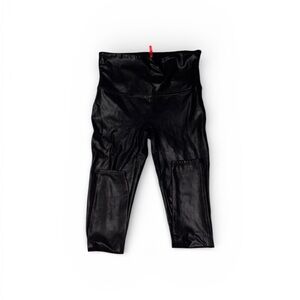 23. SPANX Women’s Glossy Black Leggings Size Large